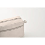 Hanf Kosmetiktasche 200g/m² Braun, Detailaufnahme des Materials