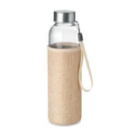 Trinkflasche Glas 500ml als Werbeartikel mit Logodruck