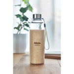 Trinkflasche Glas 500ml mit markiertem Druckbereich für Ihr Logo