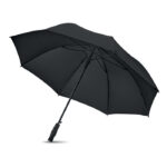 Regenschirm mit ABS Griff Schwarz, geöffnet dargestellt
