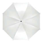 Regenschirm mit ABS Griff Weiß von oben