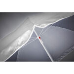 Tragbarer Sonnenschirm Grau, Detailaufnahme des Materials
