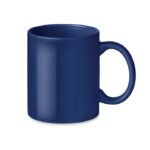 Keramik Kaffeebecher 300ml Blau als Werbeartikel mit Logodruck