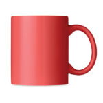 Keramik Kaffeebecher 300ml Rot, Seitenansicht