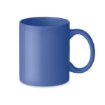 Keramik Kaffeebecher 300ml Blau als Werbeartikel mit Logodruck