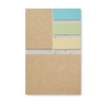 Notiz-Set mit Blumensamen, Detailaufnahme des Materials