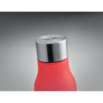Trinkflasche RPET 600ml Rot, Detailaufnahme des Materials