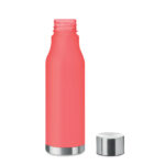 Trinkflasche RPET 600ml Rot, geöffnet dargestellt