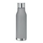 Trinkflasche RPET 600ml Grau als Werbeartikel mit Logodruck
