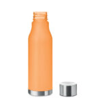 Trinkflasche RPET 600ml Orange, geöffnet dargestellt