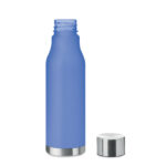 Trinkflasche RPET 600ml Blau, geöffnet dargestellt