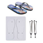 Sublimation-zehensandalen 44-46 als Werbeartikel mit Logodruck