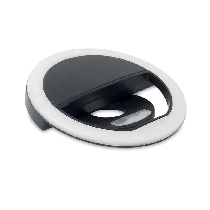 Selfie-Ringlicht mit Clip Selfie-Ringlicht mit Clip als Werbeartikel mit Logodruck