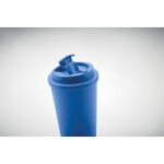 Doppelwandiger Becher 450ml Blau, Detailaufnahme des Materials