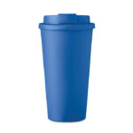 Doppelwandiger Becher 450ml Blau von oben