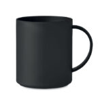 Kaffeebecher 300ml Schwarz als Werbeartikel mit Logodruck