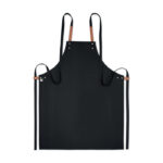 Küchenschürze Organic Cotton Schwarz von oben