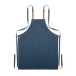 Küchenschürze Organic Cotton Blau, geöffnet dargestellt