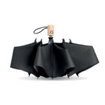 Regenschirm 23''RPET Schwarz, Rückansicht