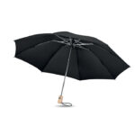 Regenschirm 23''RPET Schwarz, Seitenansicht