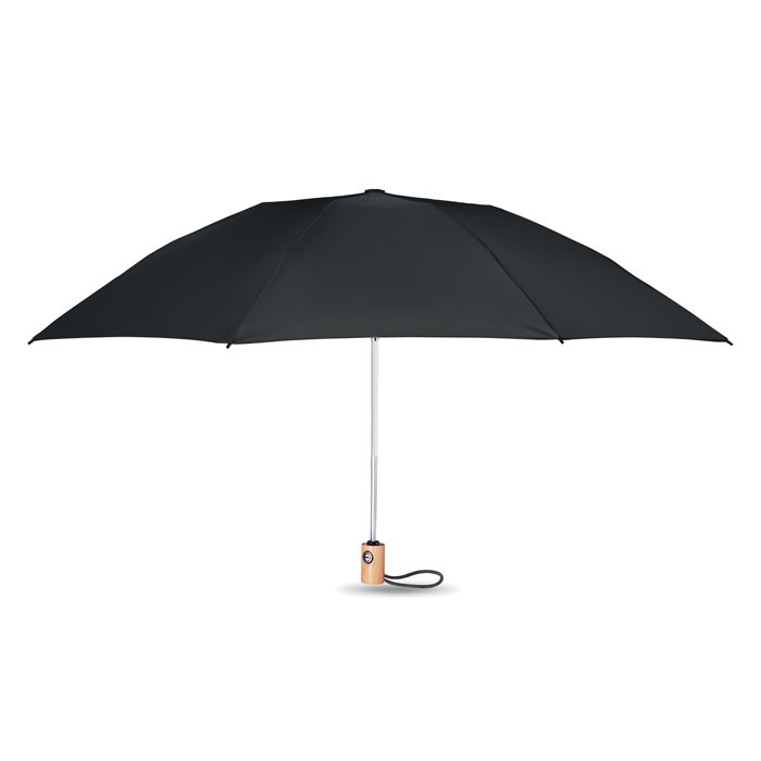 Regenschirm 23''RPET Schwarz Regenschirm 23''RPET Schwarz als Werbeartikel mit Logodruck