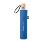 Regenschirm 23''RPET Blau mit markiertem Druckbereich für Ihr Logo