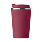 Doppelwandiger Becher 350ml Rot von oben