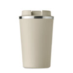 Doppelwandiger Becher 350ml Braun, Rückansicht
