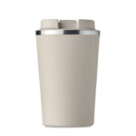 Doppelwandiger Becher 350ml Braun von oben