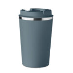 Doppelwandiger Becher 350ml Blau als Werbeartikel mit Logodruck
