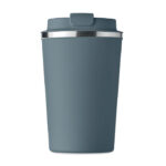 Doppelwandiger Becher 350ml Blau, Seitenansicht