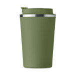 Doppelwandiger Becher 350ml Gruen, Rückansicht