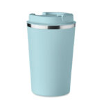 Doppelwandiger Becher 350ml Blau als Werbeartikel mit Logodruck