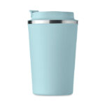 Doppelwandiger Becher 350ml Blau von oben