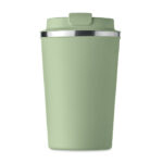 Doppelwandiger Becher 350ml Gruen, Rückansicht