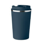 Doppelwandiger Becher 350ml Blau als Werbeartikel mit Logodruck