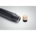 Isolierflasche 500ml Schwarz, Detailaufnahme des Materials