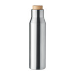 Isolierflasche 500ml Silber als Werbeartikel mit Logodruck