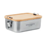 Lunchbox Edelstahl mit markiertem Druckbereich für Ihr Logo