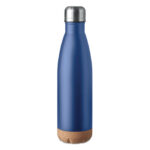 Doppelwandige Isolierflasche Blau als Werbeartikel mit Logodruck