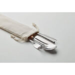 Besteck-Set Edelstahl, Detailaufnahme des Materials