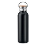 Isolierflasche 750 ml Schwarz als Werbeartikel mit Logodruck