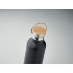 Isolierflasche 750 ml Schwarz, Detailaufnahme des Materials