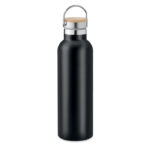 Isolierflasche 750 ml Schwarz von oben