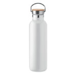 Isolierflasche 750 ml Weiß als Werbeartikel mit Logodruck