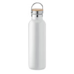 Isolierflasche 750 ml Weiß, Rückansicht