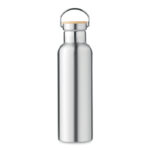 Isolierflasche 750 ml Silber, Rückansicht