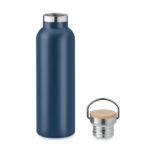 Isolierflasche 750 ml Blau, Seitenansicht