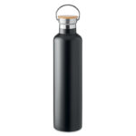 Isolierflasche 1000 m l Schwarz als Werbeartikel mit Logodruck