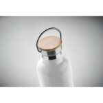 Isolierflasche 1000 m l Weiß, Detailaufnahme des Materials